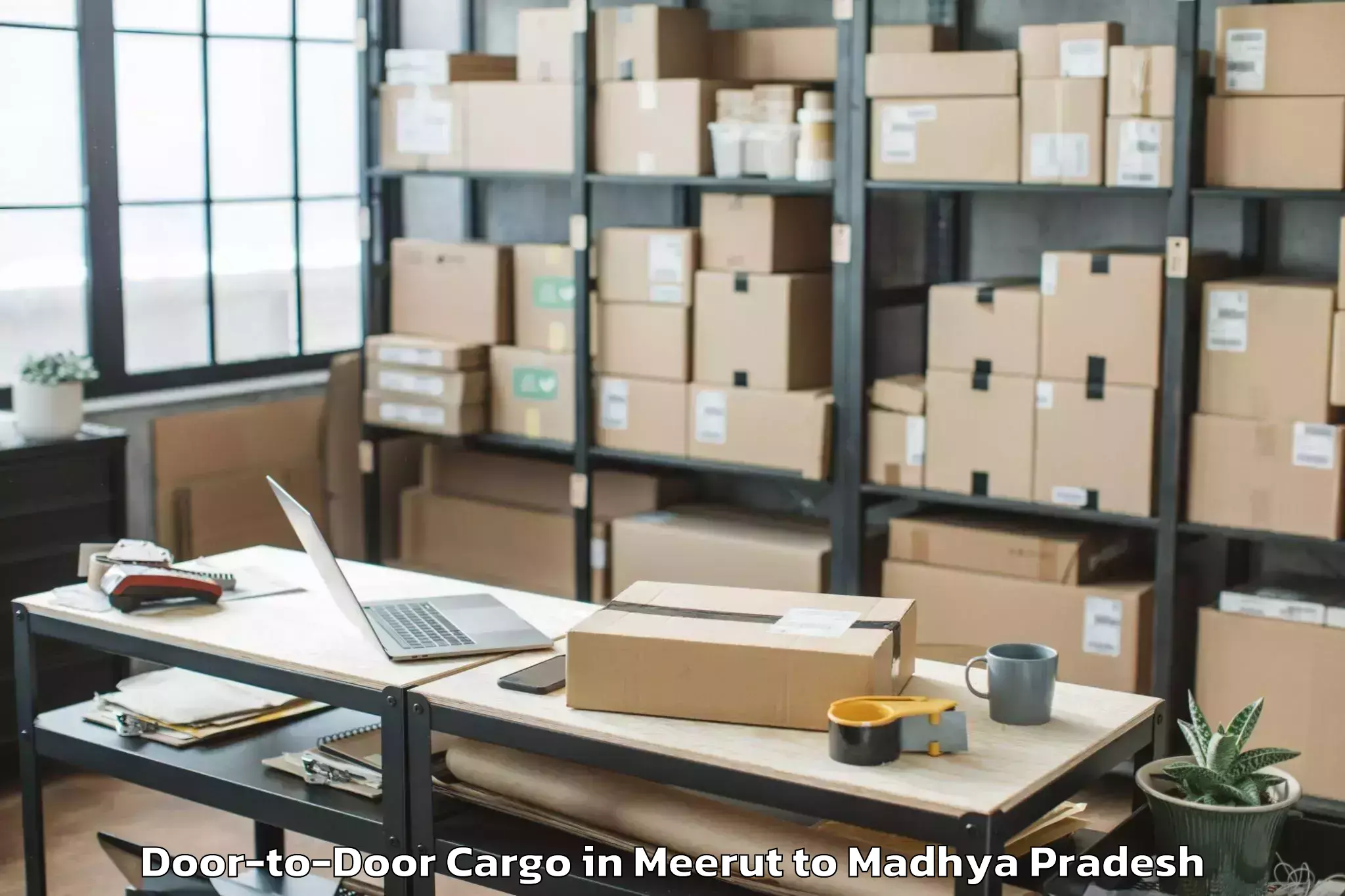 Book Meerut to Bhopal Airport Bho Door To Door Cargo